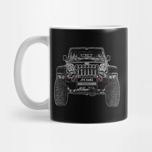 Rubicon Jeep 4x4 Front View Mug